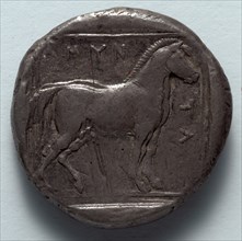 Stater: Free Horse (reverse), 389-369 BC. Creator: Unknown.
