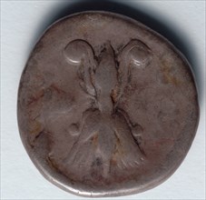 Stater: Fulmen with Wings at one end and Volutes at other (reverse), 471-421 BC. Creator: Unknown.