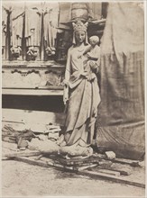 Statue of the Virgin, Notre Dame de Paris, 1853. Creator: Auguste Mestral (French, 1812-1884).