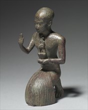 Statuette of a Kneeling Priest, 1186-1069 BC. Creator: Unknown.
