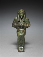Statuette of Seated God, probably Osiris-lah, 664-525 BC. Creator: Unknown.