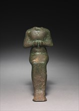 Statuette: Seated Mummiform Deity, 664-525 BC. Creator: Unknown.