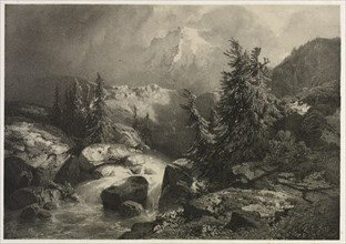 Storm in the Alps. Creator: Alexandre Calame (Swiss, 1810-1864).