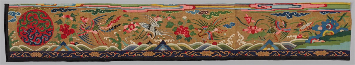 Strip of Silk Tapestry (Ko Ssu), 1700s-1800s. Creator: Unknown.