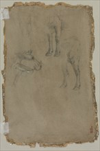 Studies of a Bull, 1864. Creator: Johan Barthold Jongkind (Dutch, 1819-1891), possibly by.