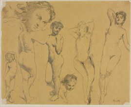 Studies of Female Nudes, c. 1895. Creator: Henri Fantin-Latour (French, 1836-1904).