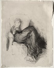 Study - Maude Seated, 1878. Creator: James McNeill Whistler (American, 1834-1903).
