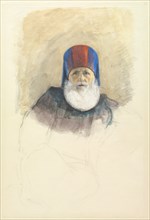 Study for Mehmet Ali Pasha, c. 1844. Creator: John Frederick Lewis (British, 1805-1876).