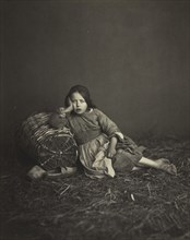 Study of a Young Peasant Girl, c. 1860. Creator: Unidentified Photographer.
