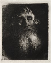 Study of an Old Man's Head. Creator: Hubert von Herkomer (British, 1849-1914).