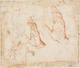 Study of Hands (verso), c. 1590. Creator: Camillo Procaccini (Italian, 1546-1629).