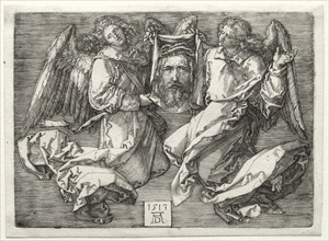 Sudarium Displayed by Two Angels. Creator: Albrecht Dürer (German, 1471-1528).