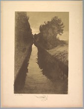 Suite de Paysages: Landscape, Plate 1, Remarque, A Fish, 1892-1893. Creator: Charles Marie Dulac (French, 1865-1898); Printer: Distribué.