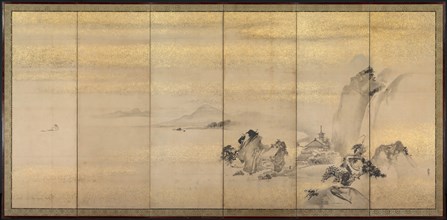 Summer and Winter Landscapes (one of a pair), 1600s. Creator: Kano Naonobu (Japanese, 1607-1650).