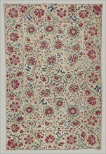 Suzani: curtain or bed cover, about 1800. Creator: Unknown.