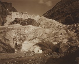 Switzerland. Grindelwald, Upper Glacier, Source of the Lutschine, 1875-1877. Creator: Adolphe Braun (French, 1812-1877).