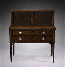 Tambour Desk, c. 1800. Creator: John Seymour (American, 1738-1818); Thomas Seymour (American, 1771-1848).