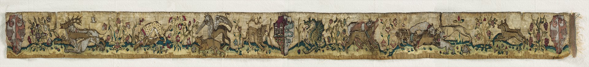 Tapestry Border, 1400-1450. Creator: Unknown.