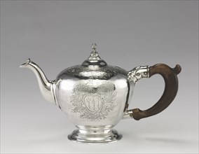 Teapot, c. 1755-1760. Creator: Nathaniel Hurd (American, 1730-1778).