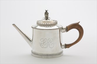 Teapot, c. 1790. Creator: John David (American, 1736-1793).