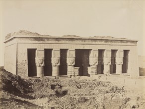 Temple of Dendera,  c. 1870s - 1880s. Creator: Antonio Beato (British, c. 1825-1903).