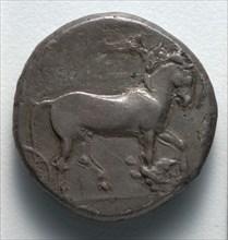 Tetradrachm: Head of Nymph (obverse), 466-413 BC. Creator: Unknown.