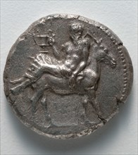 Tetradrachm: Silenus on a Donkey (obverse), 430 BC. Creator: Unknown.