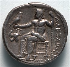Tetradrachm: Zeus Seated on Throne (reverse), 336-323 BC. Creator: Unknown.