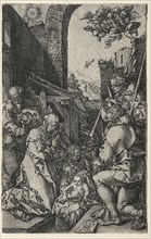 The Adoration of the Shepherds, 1553. Creator: Heinrich Aldegrever (German, 1502-1555/61).