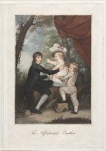 The Affectionate Brothers (The Lamb Children), 1791. Creator: Francesco Bartolozzi (British, 1727-1815).