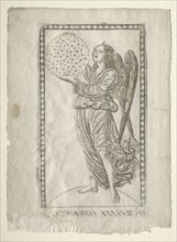 The Angel of the Eighth Sphere (from the Tarocchi, series A..., before 1467. Creator: Master of the E-Series Tarocchi (Italian, 15th century).