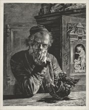 The Antiquary - Self-Portrait, 1851. Creator: Adolph von Menzel (German, 1815-1905).