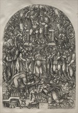The Apocalypse: An Innumerable Multitude Which Stand before the Throne, 1546-1556. Creator: Jean Duvet (French, 1485-1561).