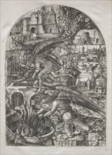 The Apocalypse: Satan Bound for a Thousand Years, 1546-1555. Creator: Jean Duvet (French, 1485-1561).
