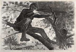The Army of the Potomac - A Sharpshooter on Picket Duty, 1862. Creator: Winslow Homer (American, 1836-1910).