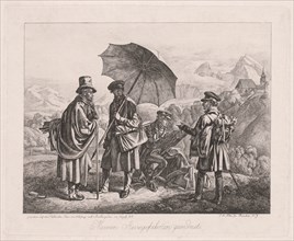 The Artists on Their Journey, 1819. Creator: Johann Adam Klein (German, 1792-1875).
