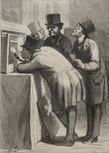 The Auction Room: The Amateur. Creator: Honoré Daumier (French, 1808-1879).