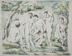 The Bathers, 1897. Creator: Paul Cézanne (French, 1839-1906).