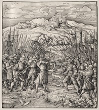 The Battle Against the Blue Company, 1512-1518. Creator: Leonhard Beck (German, c. 1480-1542).