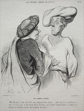 The Beautiful Days of Life, plate 30: An Indian Custom, 1844. Creator: Honoré Daumier (French, 1808-1879); Aubert.