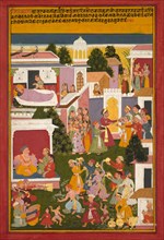 The Birth of Krishna, from a Sursagar of Surdas, c. 1700. Creator: Unknown.