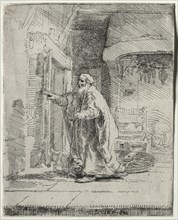 The Blindness of Tobit: The Larger Plate, 1651. Creator: Rembrandt van Rijn (Dutch, 1606-1669).