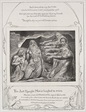 The Book of Job: Pl. 10, The just upright man is laughted to scorn, 1825. Creator: William Blake (British, 1757-1827).
