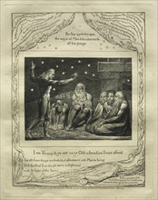 The Book of Job: Pl. 12, I am Young and ye are very Old wherefore I was afraid, 1825. Creator: William Blake (British, 1757-1827).
