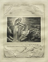 The Book of Job: Pl. 17, I have heard thee with the hearing of the Ear but now my Eye seeth thee, 18 Creator: William Blake (British, 1757-1827).