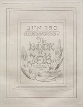 The Book of Job: Title Page, 1825. Creator: William Blake (British, 1757-1827).