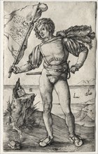The Burgundian Standard Bearer, c. 1500. Creator: Albrecht Dürer (German, 1471-1528).