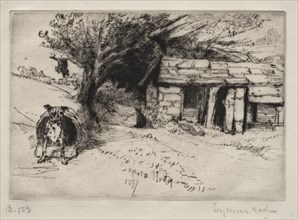 The Cabin, 1877. Creator: Francis Seymour Haden (British, 1818-1910).