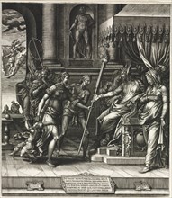 The Calumny of Apelles, 1560. Creator: Giorgio Ghisi (Italian, 1520-1582).