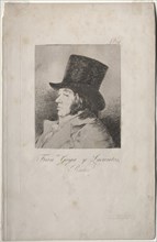 The Caprichos: Portrait of Goya. Creator: Francisco de Goya (Spanish, 1746-1828).